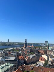 Obraz premium View Riga old town Latvia
