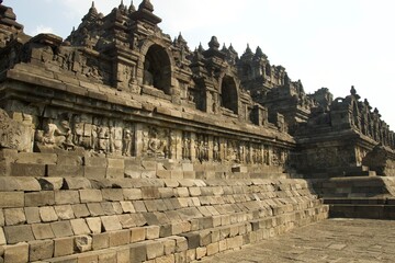 Fototapeta premium Borobudur Tempio Indonesiano, Java centrale