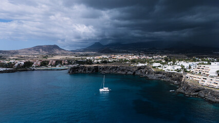 Fototapeta premium view of the port country