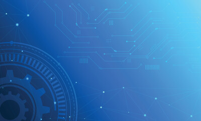 Blue gradient abstract digital technology background