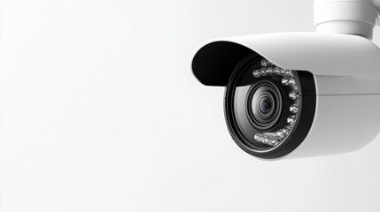 a professional-grade surveillance camera unit featuring dual lenses and sleek metal casing, representing high-end security solutions, isolated on white background