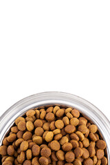 Healthy dog or cat  ​​food containing protein, fat and carbohydrates	