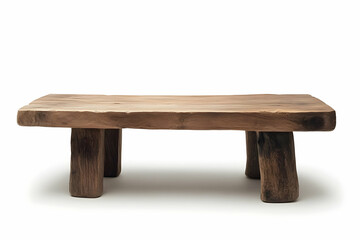 Rustic wooden table, natural and simple design