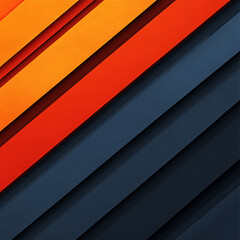 Minimalist Abstract Background with Colorful Diagonal Stripes