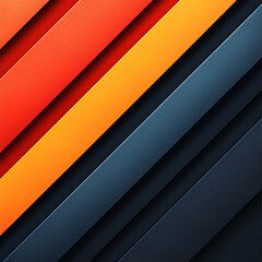 Minimalist Abstract Background with Colorful Diagonal Stripes