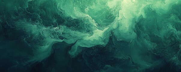 Elegant Deep Emerald Green Gradient