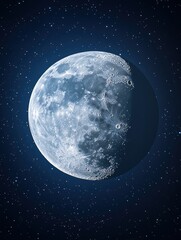 abstract space moon background. close-up macro background moon