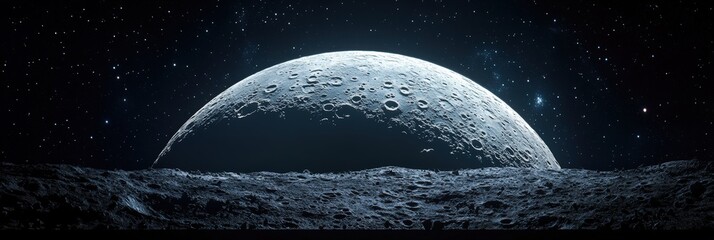 abstract space moon background. close-up macro background moon