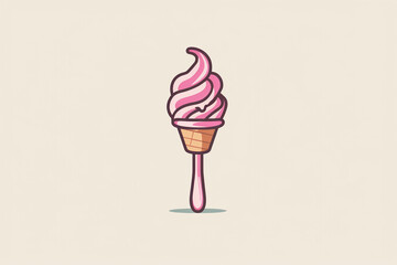 Delicious Chocolate and Vanilla Ice Cream Sundae with Toppings and Sprinkles, Creamy Frozen Dessert for Summer