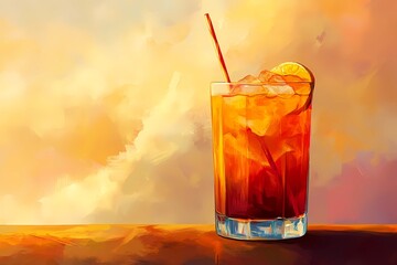 Elegant cocktail glasses with decorative rims, sparkling drinks, and mint leaves, making a sophisticated background for upscale bar menus and event flyers