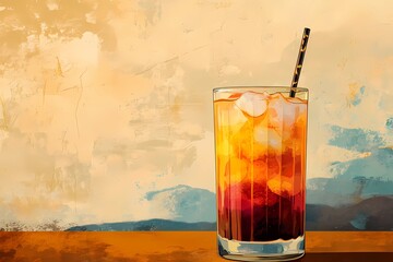 Elegant cocktail glasses with decorative rims, sparkling drinks, and mint leaves, making a sophisticated background for upscale bar menus and event flyers