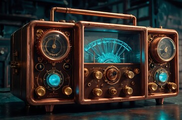 A Vintage Steampunk Radio,Forgotten Future Gadgets