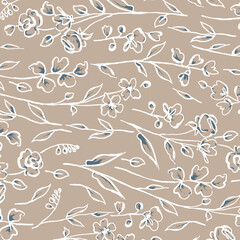 Textile and digital seamless pattern design