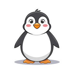 penguin vector illustration isolated on white background,  penguin cartoon vector art