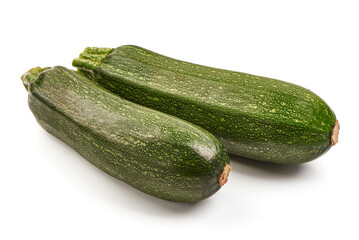 Fresh zucchini, isolated on white background.