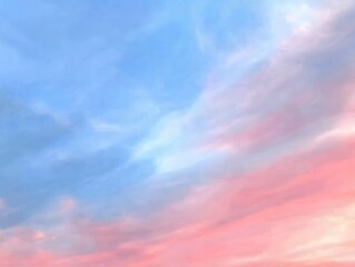 Fototapeta premium Pastel Sky Sunset Hues