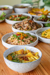 Khao Ram Fuen made from various beans freshly made every day freshly cooked for every dish authentic tofu recipes from Tai Yai Tai Lue Sibsongpanna Yunnan Chinese and Myanmar food ready to serve