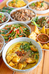 Khao Ram Fuen made from various beans freshly made every day freshly cooked for every dish authentic tofu recipes from Tai Yai Tai Lue Sibsongpanna Yunnan Chinese and Myanmar food ready to serve