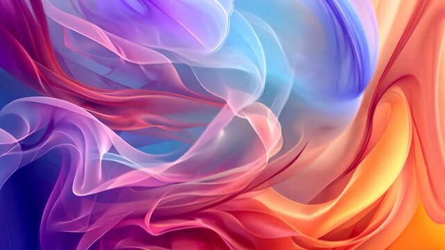Colorful abstract wave patterns. Digital art wallpaper. Modern art and design concept. Design for 8k wallpaper, poster, header.