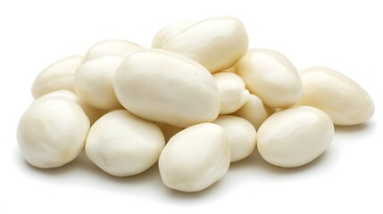 Food, Japanese Peanuts, on White Background, Wallpaper, Cover and Screen for Smartphone, PC, Laptop, 9:16 and 16:9 Format