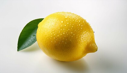 lemon on a white