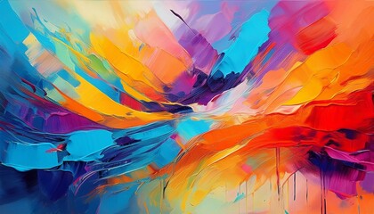 abstract colorful background with paint