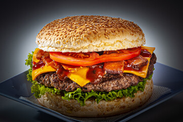 Tradicional Cheeseburger Salada