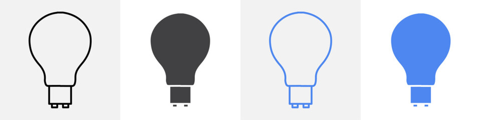 bulb icon Group symbol or sign vector