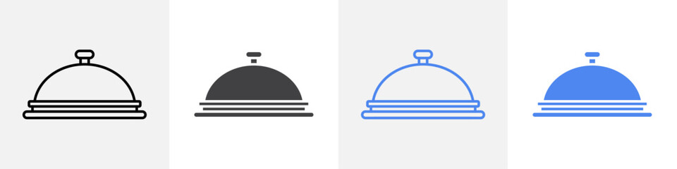 cloche icon Group symbol or sign vector
