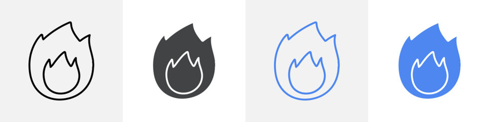 no fire icon Group symbol or sign vector
