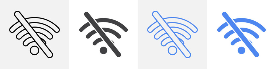no wifi icon Group symbol or sign vector