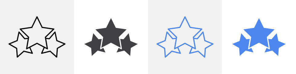 star rating icon Group symbol or sign vector