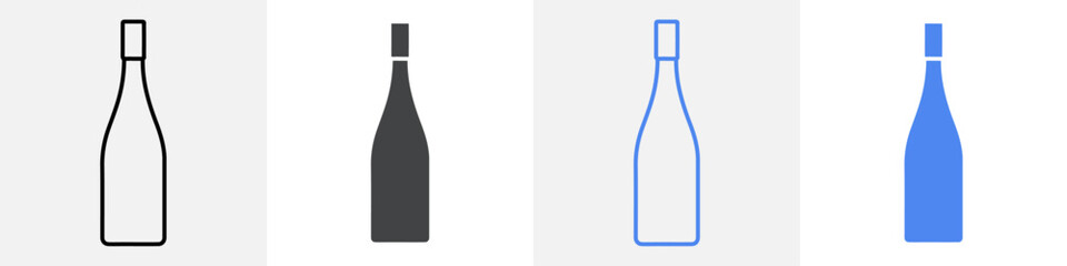 wine bottle icon Group symbol or sign vector