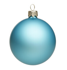 Blue Beautiful Christmas Ball Ornament Vector Illustration isolated on transparent background