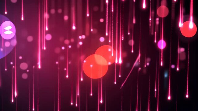 Traffic-Like Data Stream in Bold Red - Cybersecurity Concept, Technology Background, Visual Metaphor for Information Flow 8k High-resolution