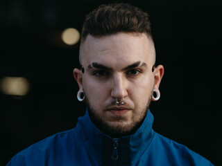 portrait of a young modern man