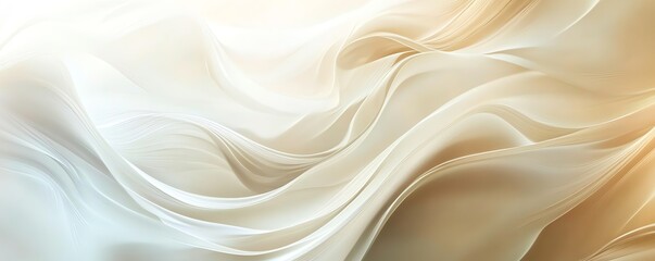 Fototapeta premium Elegant Light Beige Wave Patterns