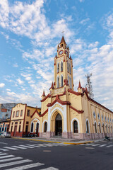 Cathedral of Iquitos, or the Cathedral of San Juan Bautista. It is located in the historic center of the city, Iquitos Peru.