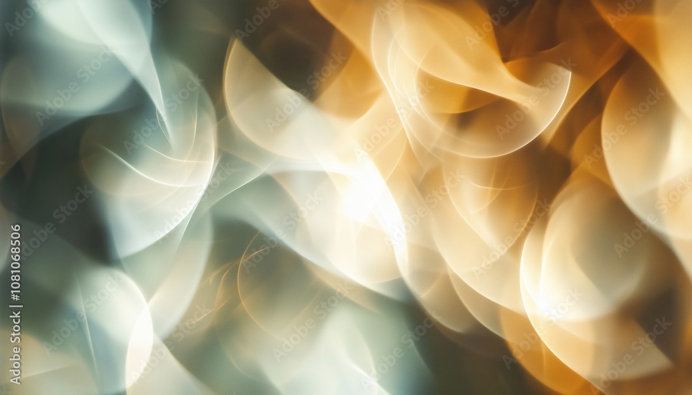 Poster abstract composition featuring soft focus lights and shadows creating a dreamy and atmospheric effec