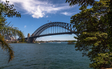 Wonderful exposure of the Sydney Harbour Bridge and Sydney's Downtown from the north bank namely Mattawunga.