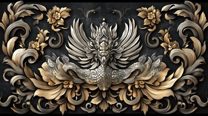 Modern Twist on Traditional Thai Art Refined Thai Traditional Pattern Design illustrations.