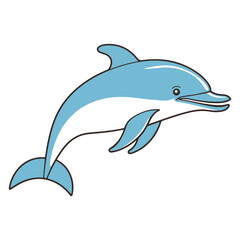 Dolphin illustration white background vector dolphins 