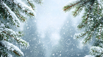 Obraz premium christmas tree branches