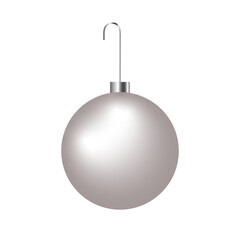 Silver Christmas Tree Ornament 