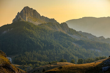 Aerial View of the Visocica Mountains in Bosnia and Herzegovina