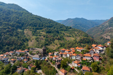 Medieval Vranduk Fortress Surrounded by Nature