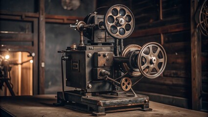 Obraz premium old-cinema-machine.jpg, old-cinema-machine 
