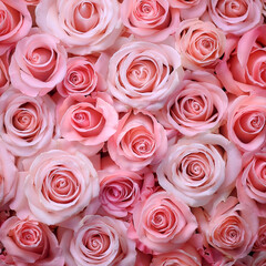 Naklejka premium Rose flower pattern texture background