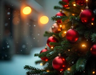 christmas tree with decorations