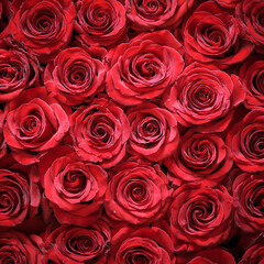 Red Rose flower pattern texture background